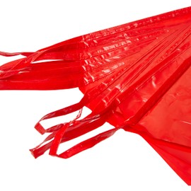 Bunting Red 10 metres with 15 Triangle Flags, Plastic