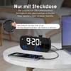 MOSUO Alarm Clock with Projection, Radio Alarm Clock with Temperature