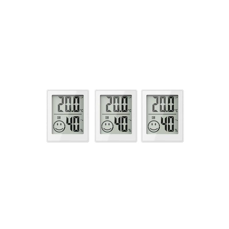 Room Climate Station, Set of 3, Temperature and Humidity Display,