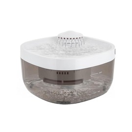 Cat Water Fountain, Electric Ultra Quiet Cat Drinking Fountain Rechargeable Dog Waterer Fountain Indoor 1.85gal Capacity Pet Water Fountain for Kitchen, Bedroom, Balcony (White, CYD003)