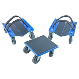 Snowmobile Dollies Full-Rubber-Pad-Protection Heavy Duty Dollies Carries up to 1500 lbs (682 kg) V-Slide with 2.5 Inch Swivel Casters 2 Pairs of Heavy Duty Straps KF2020
