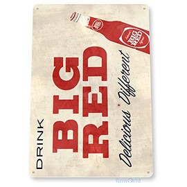 Tinworld Big Red Soda Sign D047