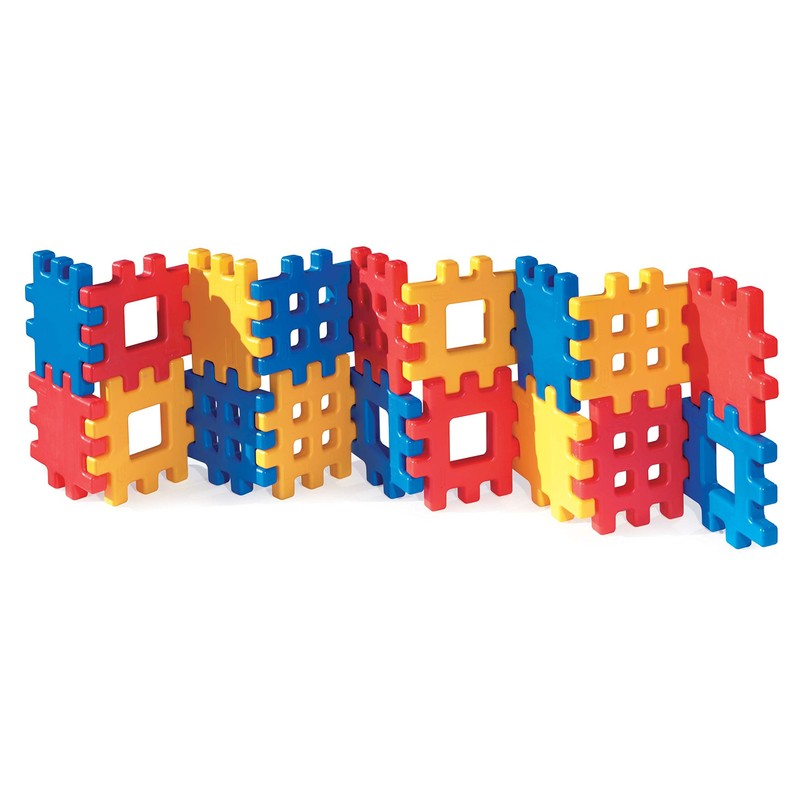 Little Tikes Big Waffle Block Set - 18 pieces, Blue/Red/Yellow