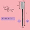 BITNBITH Nail Drill Bit 3/32", Tungsten Carbide Cylinder Barrel Efile
