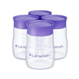 Lansinoh Botellas de extracción de leche materna, 4 unidades                                                                                          