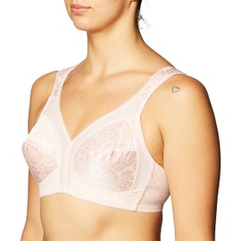 Playtex Women's 18 Hour Original Comfort Strap Wirefee Bra, Pretty Blush, 44DDD