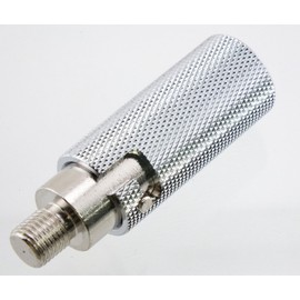 Pro Trucker Amateur Radio CB Antenna Chrome Quick Disconnect for 3/8-24 Threads for CB and HF/VHF Ham Radio Antennas Such as Hustler HamStick and Others