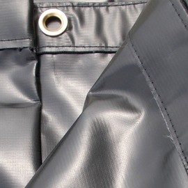 XTARPS - 10 x 20 -Waterproof, Heavy Duty Vinyl Tarp, 18 OZ Gauge, Great for Truck Cover, Equipment Cover, Roof Cover, Construction Cover, Kennel Cover, Hay Cover, Camping Cover