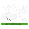 Hyundai MOBIS Genuine Hood Latch Release Cable for 2012-2017 Hyundai