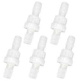 Metaland One Way Check Valve, 3/8" Hose Barb Non Return Ozone Resistance Plastic Valve for Water Fuel Oil Air Gas (Pack of 5)