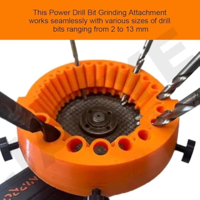 Drill Bit Sharpener, Power Drill Bit Grinding Attachment, Old Drill