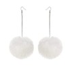 Pom Pom Dangle Earrings Statement Fluffy Fur Ball Drop Earrings