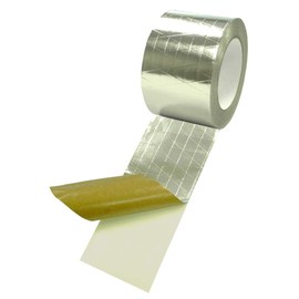 T.R.U. FSK-R Aluminum Foil/Scrim/Kraft Jacketing Insulate Tape with Rubber Adhesive. 50 Yards. (6" (144mm))