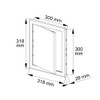 Awenta 300 x 300 mm Plastic Access Panel Door -