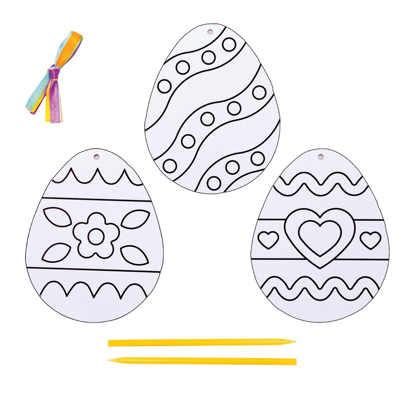 Baker Ross Easter Egg Sand Art Decorations - Pack of