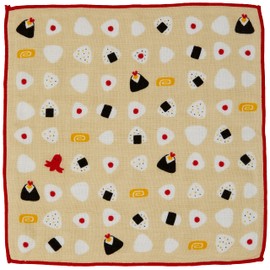 Prairie Dog +ima Towel Handkerchief, Imabari, Organic Cotton, Gentle Colors, Gift, Made in Japan, Onigiri, Approx. 9.4 x 9.4 x 0.4 inches (24 x 24 x 1 cm)