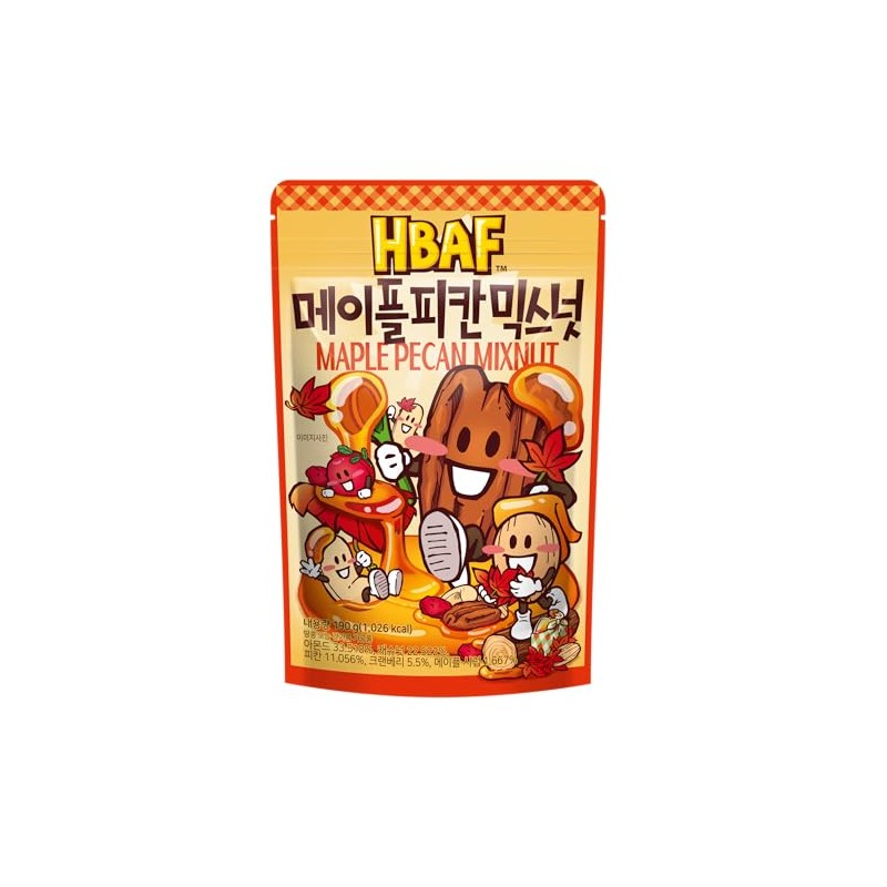HBAF Maple Pecan Mixed Nuts – Sweet & Crunchy Snack