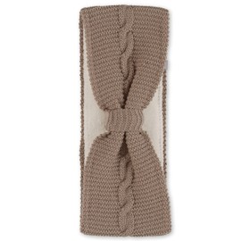 Sterntaler Unisex Children's Headband Baby Headband Knitted Bow Brown 53, brown