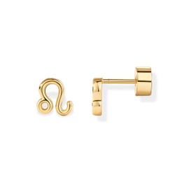 PAVOI 14K Yellow Gold Plated Sterling Silver Posts Zodiac Sign Flat Back Earring Studs | Birthday Gift for Women | Astrology Earring Pair | Leo