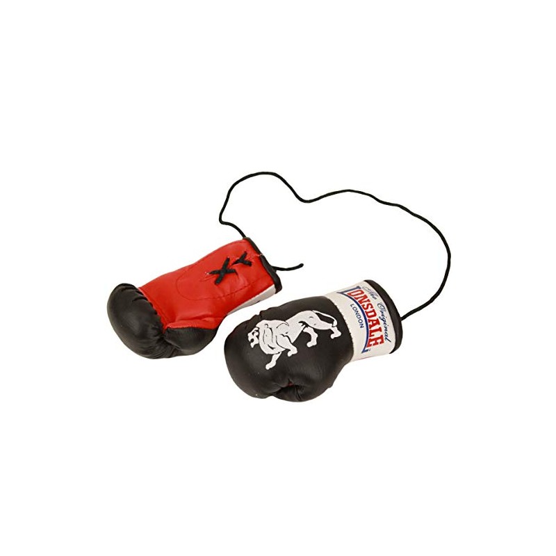 Lonsdale Adult (Unisex) Mini Boxing Gloves Promotional Items, Black, S