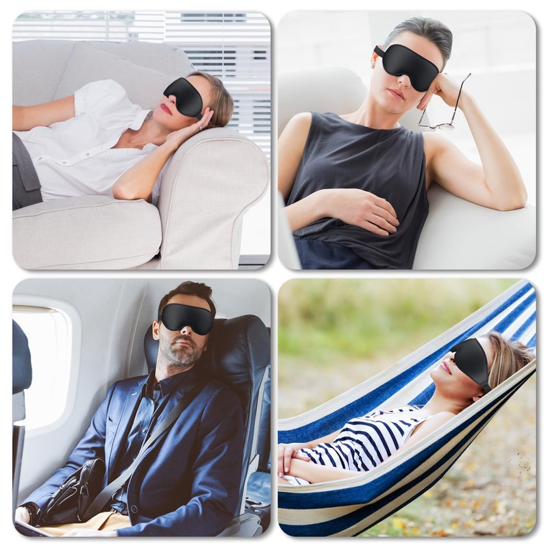 SUSNUAN Eye Mask for Sleeping, 3D Contoured Eye Mask, Sleep