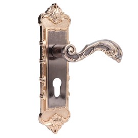 Cerradura de Puerta Retro, Cerradura de Manija de Puerta con 2 Llaves, Juego de Palanca de Bloqueo Antirrobo Interior Retro Vintage para el Hogar y la Guardia, Manijas de Puerta