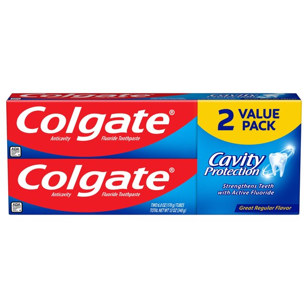 Colgate Cavity Protection Toothpaste with Fluoride - 6 Ounce (Pack
