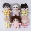 niannyyhouse 10cm Plush Doll Clothes Shirts Pants Pattern Pajama Outfit