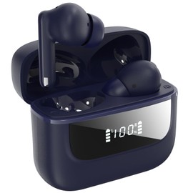 Wireless Bluetooth 5.4 Headphones, 6 Microphones, ENC Noise Cancelling for Clearer Calls, Bluetooth Headphones in Ear HiFi Deep Bass Headphones USB C 48 Hours LED, IPX7 Waterproof Sports Earphones