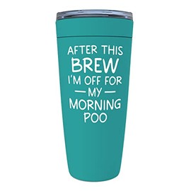 Coffee Lovers Mint Edition Viking Tumbler 20oz - after this brew - Coffee Drinker Enthusiast Caffeine Addict Roast Caffeinated Arabica Corporate Worker