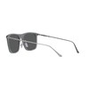 Coach HC8356 Sunglasses, Transparent Dark Grey/Dark Grey Solid, 56 mm