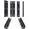 FUXXER® 6 x Antique Hinges Vintage Style Metal Hinges 75x24mm