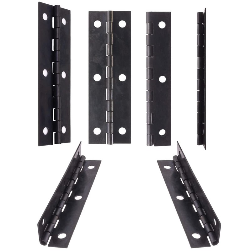 FUXXER® 6 x Antique Hinges Vintage Style Metal Hinges 75x24mm