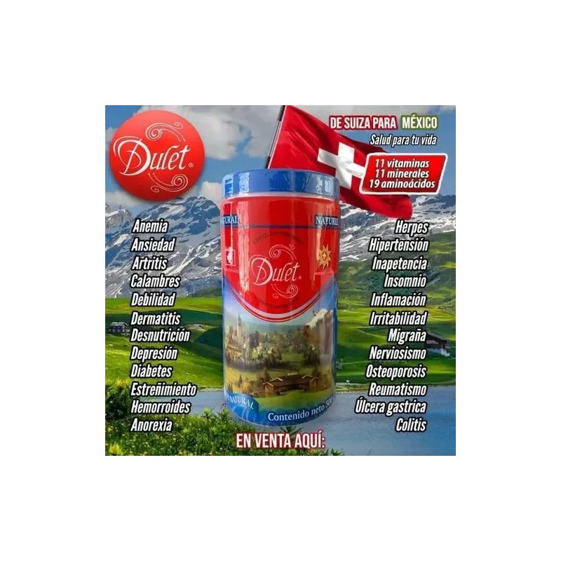 Dulet 3 Pack Lactosuero Suizo Fresa 450gr, 100% Natural