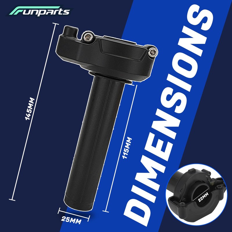 Funparts Surron Throttle,Dirt Bike Throttle Turn Grip Throttle Assembly with