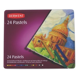 Derwent Pastels, 2.875-Inch L x .25-Inch W, Metal Tin, 24 Count (36004)