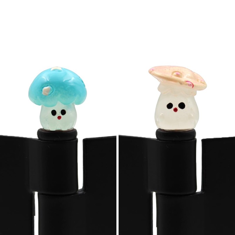 Glow in The Dark Mushroom Family Hinge Heads - Door