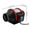 TFCFL 4 Inch Inline Duct Fan,110V 40W Exhaust Gas Pipe