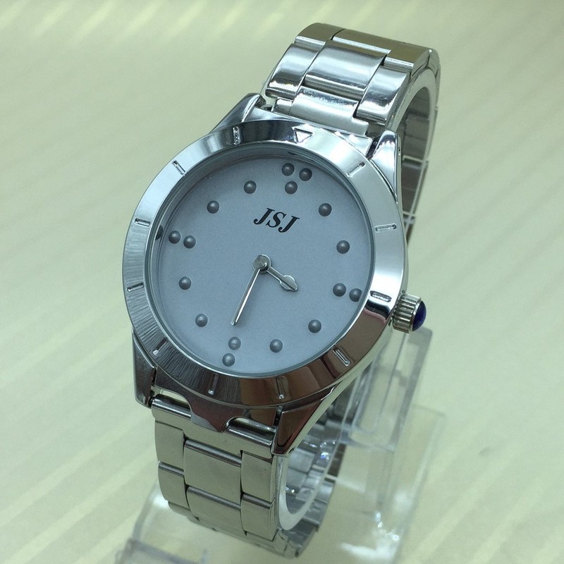 Tactile Braille Watch for Blind People or The Elderly Grey