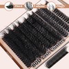 Focipeysa Eyelash Extension Kit, 200pcs 80D Mink Fur False Eyelashes,