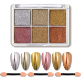 Polvo De Uñas, Polvo Uñas Cromo, Glitter Powder Nail, Brillantes Polvo Uñas, Polvo Uñas Holográfico, Brillo Corporal (B)