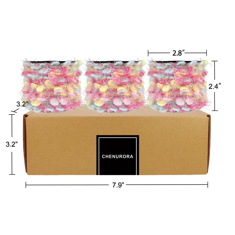 CHENURORA Colección de Hilo Artesanal Hilo Multifibra Elegante para Tejer,