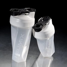 Helimix Monochrome Series Shaker Bottles - No Whisks No Screens No Clumps - Mix your Preworkout and Protein with the most efficient and simple shaker cup on the market - Helimix:_Eggplant_28oz