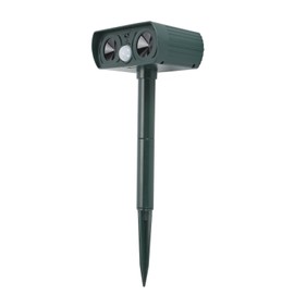 Ultrasonic Solar Animal Repeller Professional High Sensitivity Infrared Long Range Dog Cat Repellent for Garden Yard Farm