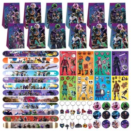 Party Bag Children's Birthday Party Children's Gifts Party Favour Game Toy Snap Bracelet Badge Gift Bags Stickers Children's Day Gifts Goodie Bag Fillers for Girls Boys