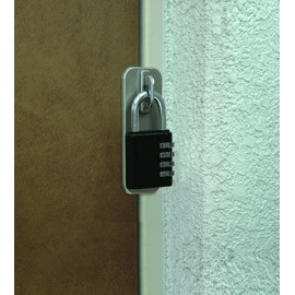 Guard Lock, Combination Lock, Property Management Lock for Outside Opening Single Door, No.590 for General Doors, Silver