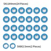 TRZX 26pcs Rubber Sealed Bearing Kit Improves Parts for Tamiya