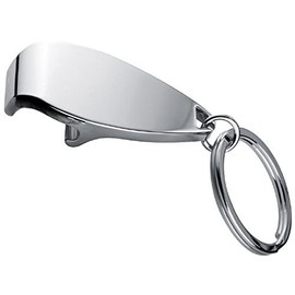 Chrome Bottle Opener Key Ring