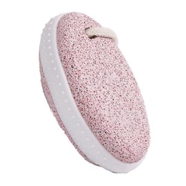 fogman Natural Pumice Stone Heel Exfoliating Stylish Anti-Slip Hanging Strap Included (Pink)