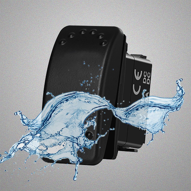 BANDC No Lights 2 Pin UTV Marine Rocker Switch SPST
